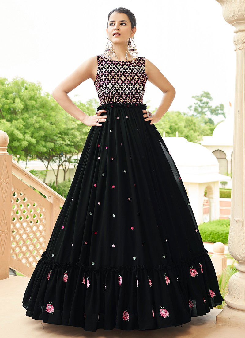 Kf Flory 24 New Latest Designer Festive Wear Long Georgette Anarkali Suit Collection